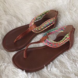 American Eagle girls multicolored sandals